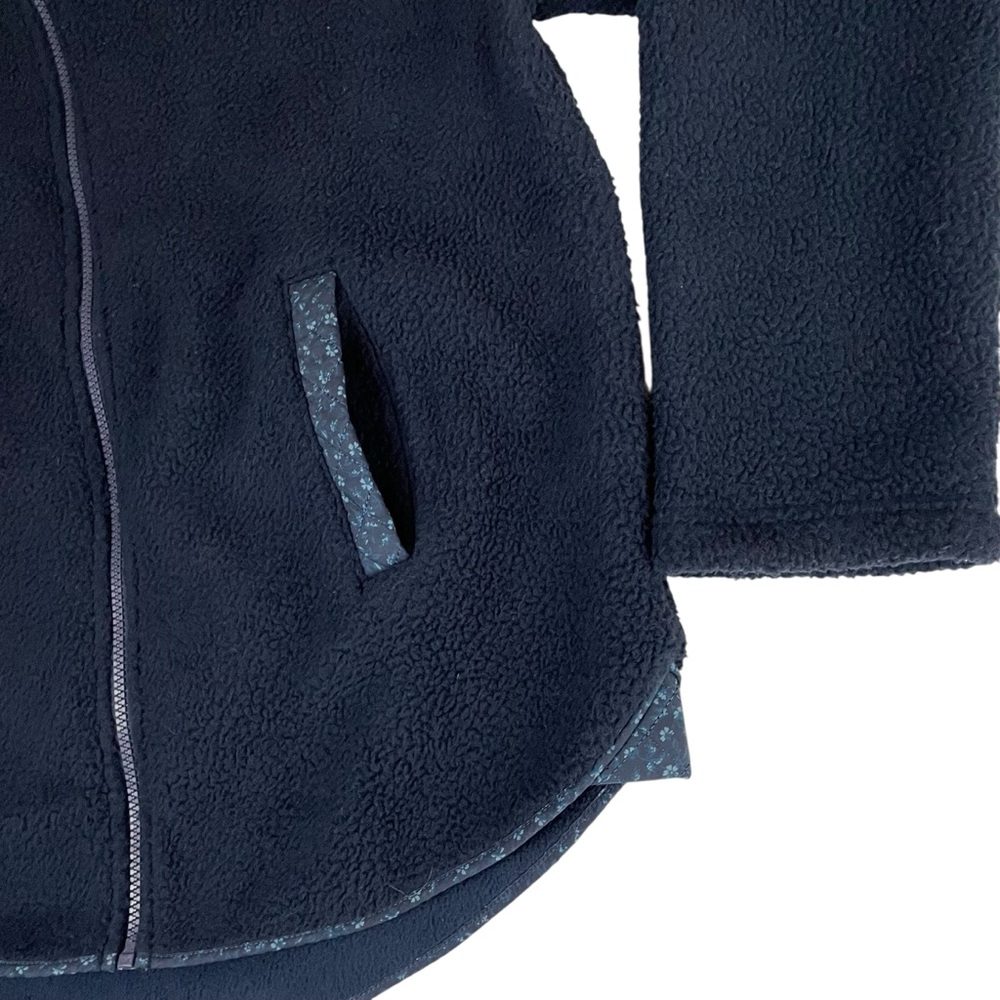 Madewell (Re)sourced Sherpa Quilted Zip-Front Jacket Deep Indigo Medium - Picture 9 of 16